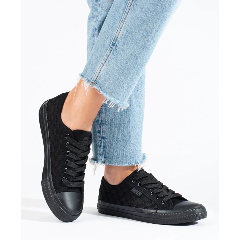 Schwarze Damen-Sneaker Big Star LL274072 1