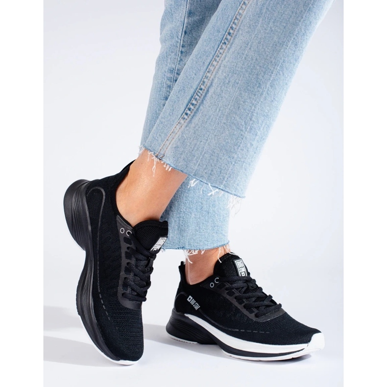 Schwarze Sportschuhe mit dicker Sohle Big Star LL274327 2