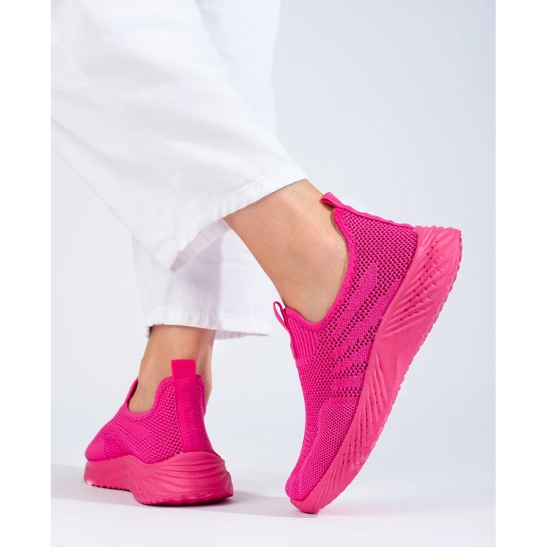 Durchbrochene Damen-Sportschuhe in Fuchsia von Shelovet rosa 2