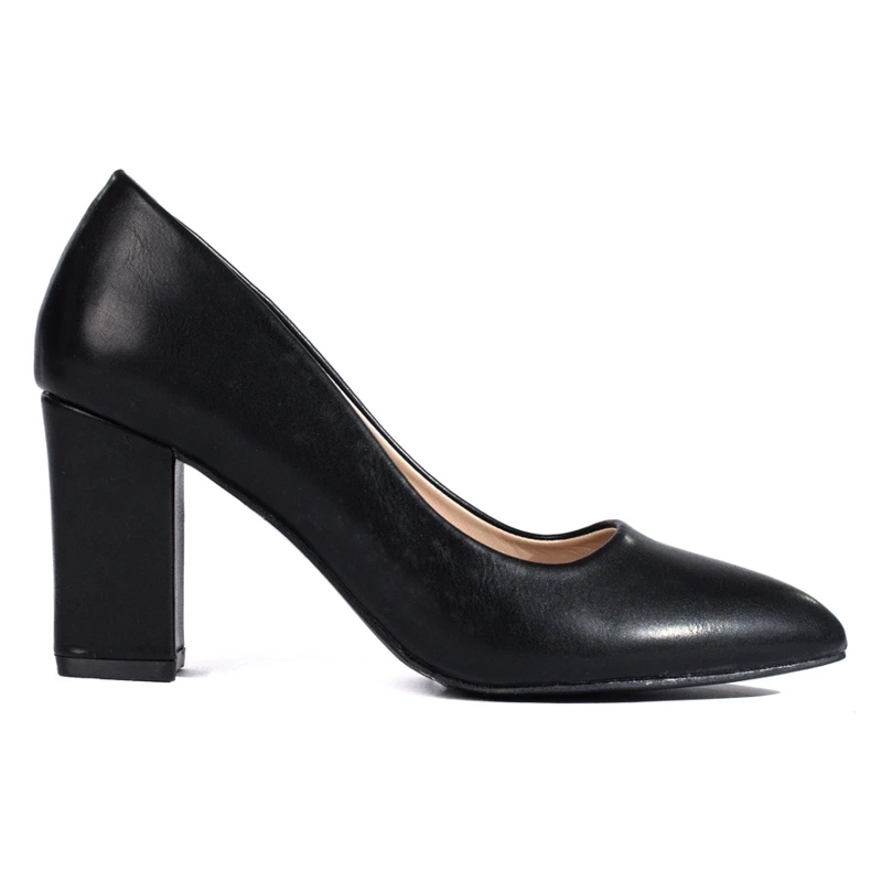 Elegante Pumps am Pfosten von Shelovet in Schwarz 2
