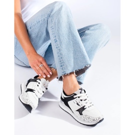 Shelovet Damen-Sportschuhe in Schwarz und Weiß 2