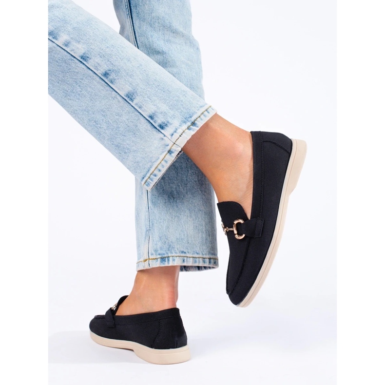 Schwarze Wildleder-Brogues von Shelovet 1