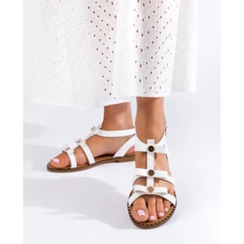 Weiße Damensandalen von Shelovet 1