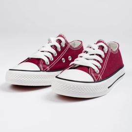 Kastanienbraune Shelovet-Schnürsneaker für Jugendliche rot 4