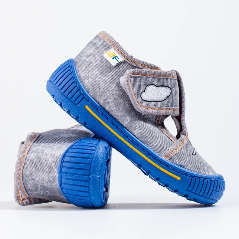 Graue Helikopter-Hausschuhe von Shelovet 2