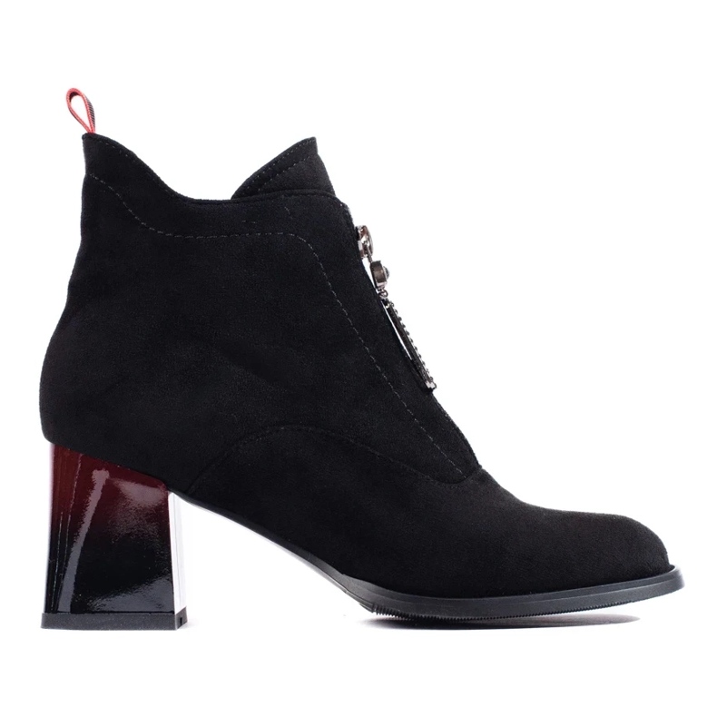 Schwarze Wildlederstiefel von Shelovet 2