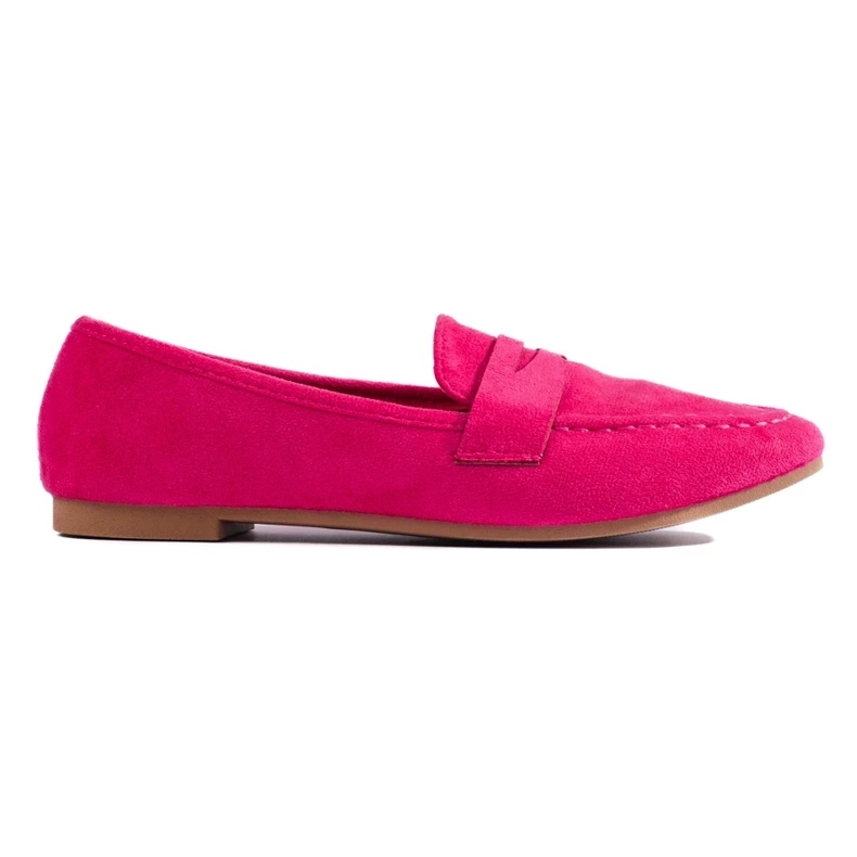 Bequeme Damen-Wildleder-Lords von Shelovet in Fuchsia rosa 2