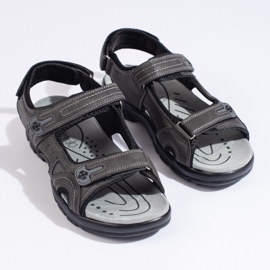 Herren-Sportsandalen mit Klettverschluss grau 2