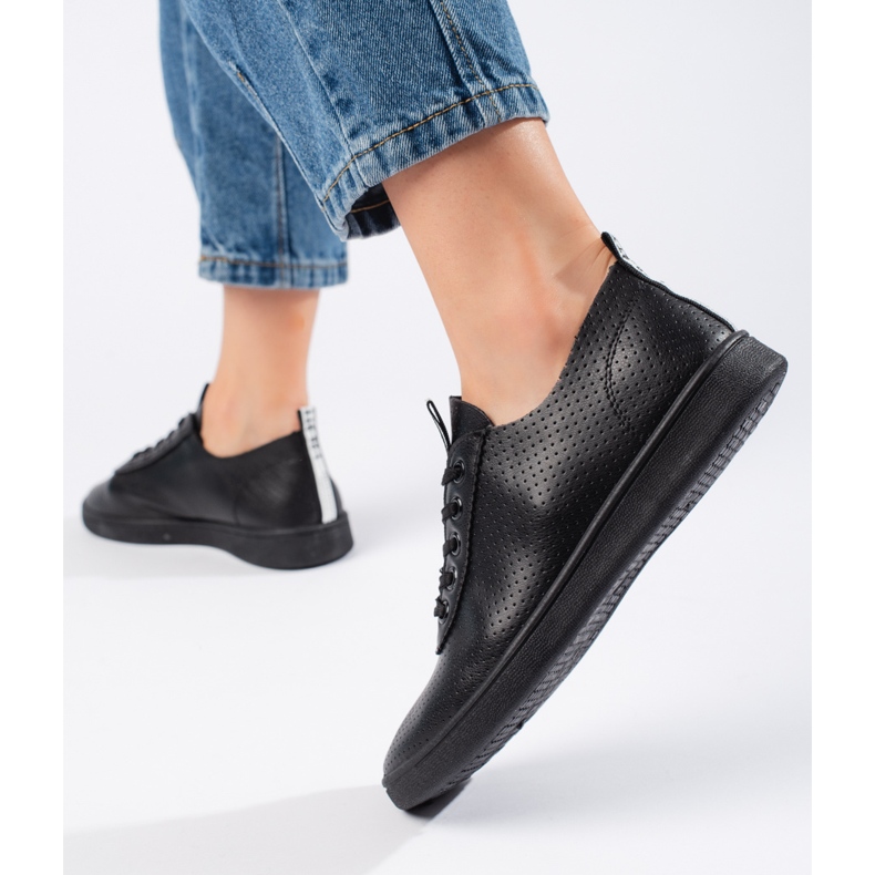 Seastar Schwarze, durchbrochene Damen-Sneaker 2