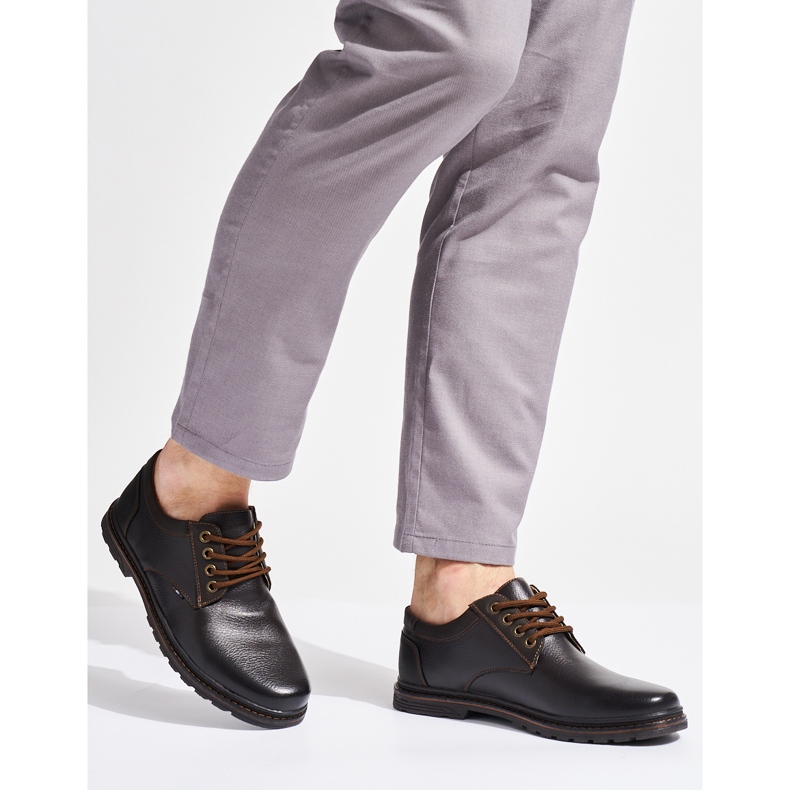 Braune Herren-Schnürschuhe 1