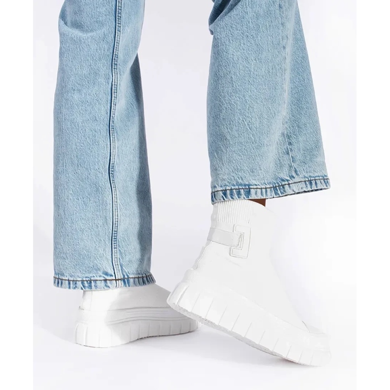 Seastar Weiße High-Plateau-Sneaker 1