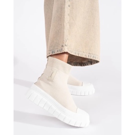 Seastar Hellbeige High-Plateau-Sneaker 2