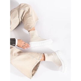 Seastar Hellbeige High-Plateau-Sneaker 3