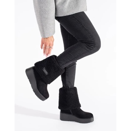 Seastar Schwarze, isolierte Keilstiefel für Damen 2
