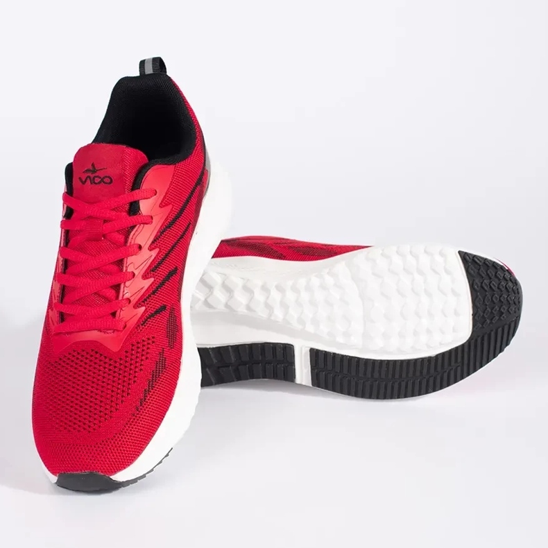 Vico Rote Herren-Mesh-Sportschuhe 1