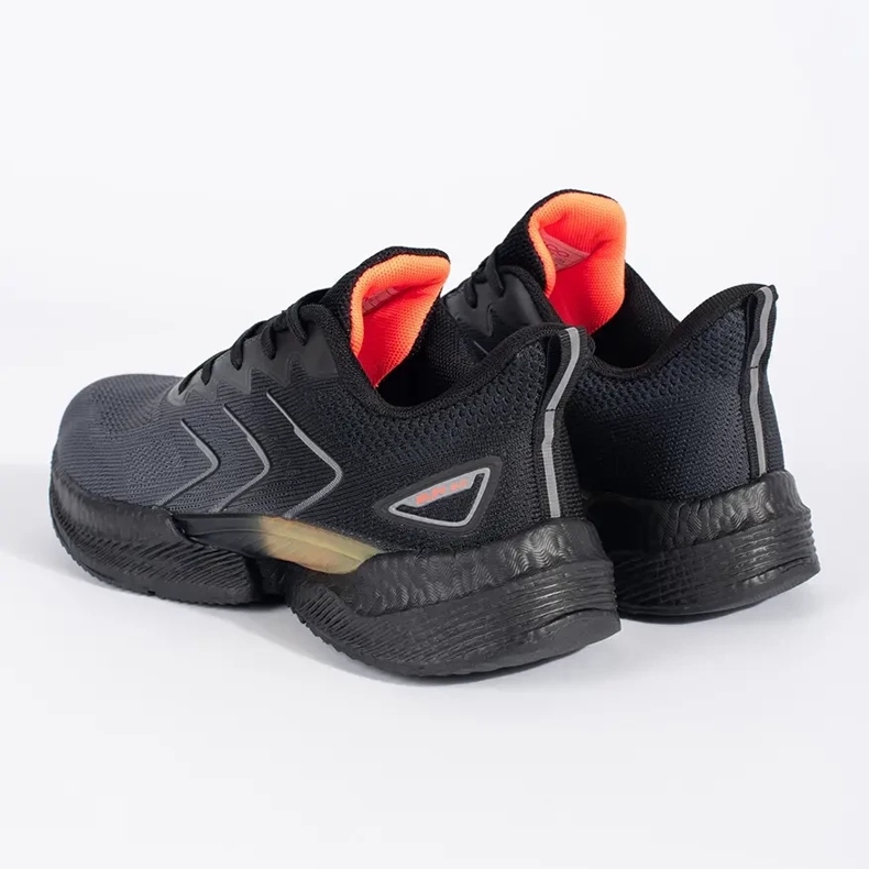 Vico Schwarz-graue, leichte Sportschuhe zum Schnüren 1