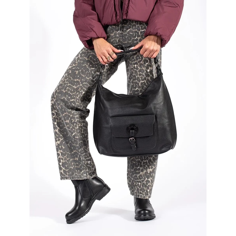 Schwarze Damen-Chelsea-Stiefel aus Naturleder von Sergio Leone 1