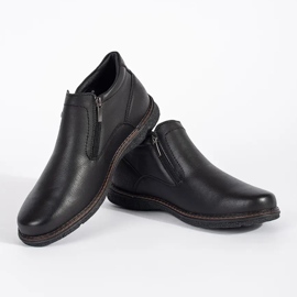Schwarze isolierte Winterstiefel für Herren 3