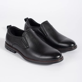 Schwarze Slip-On-Schuhe für Herren 1