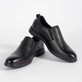 Schwarze Slip-On-Schuhe für Herren 2