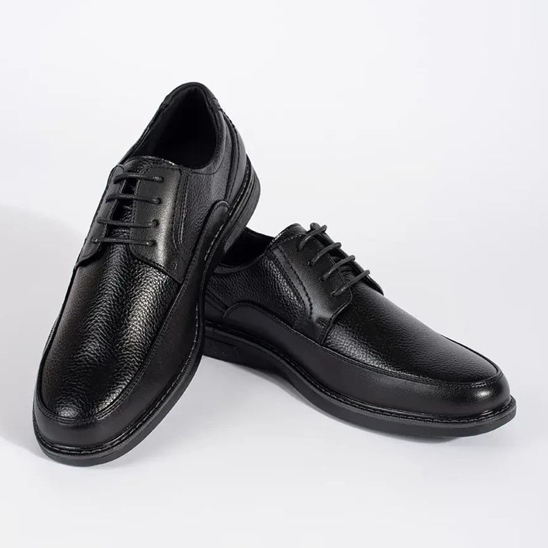Schwarze Herren-Schnürschuhe 1