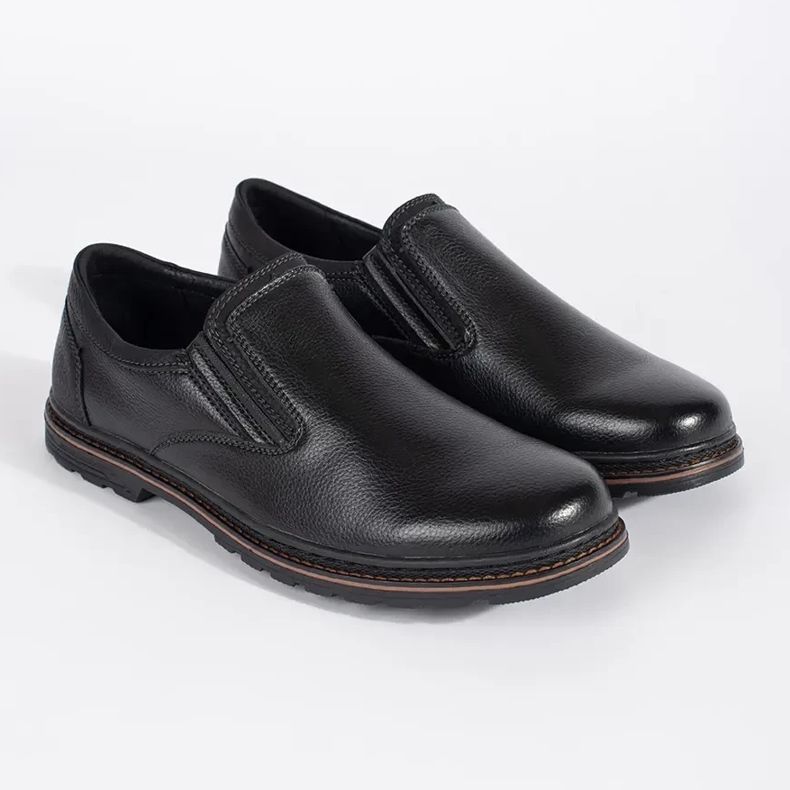 Schwarze Slip-On-Schuhe für Herren 2