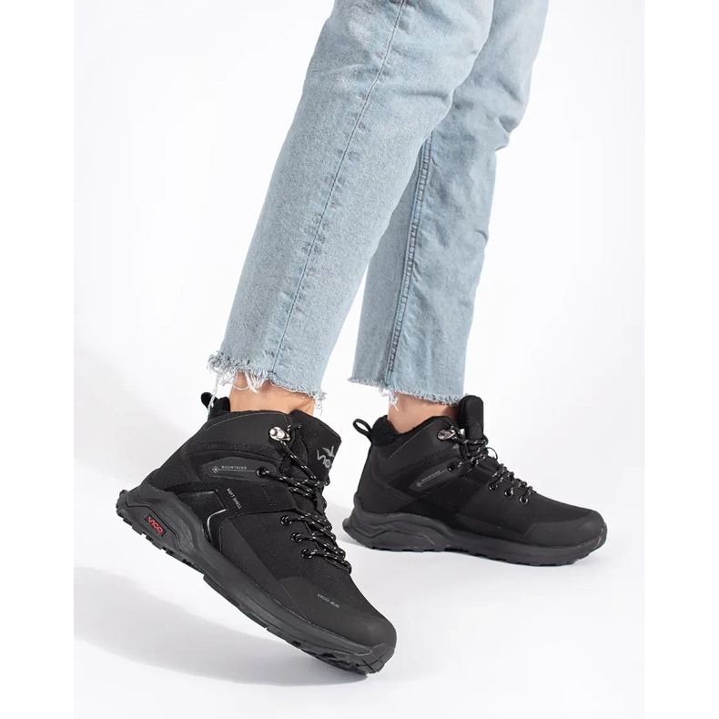 Vico Schwarze isolierte Trekkingschuhe 2