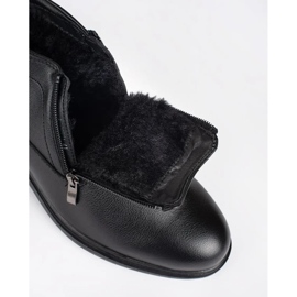 Schwarze isolierte Winterstiefel für Herren 1