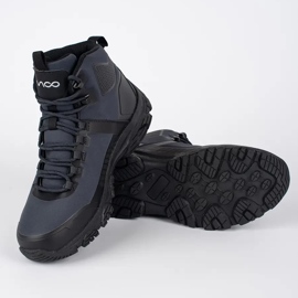 Vico Marineblaue Herren-Winterstiefel zum Schnüren 3