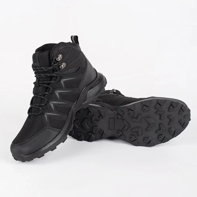 Vico Schwarze isolierte Herren-Trekkingschuhe 1