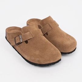 Goodin Braune Lederflip Flops 1