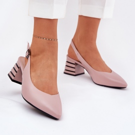 Frauen hohe Heels mit spitzen Nasen Vinceza 62217 Dirty Pink rosa 2