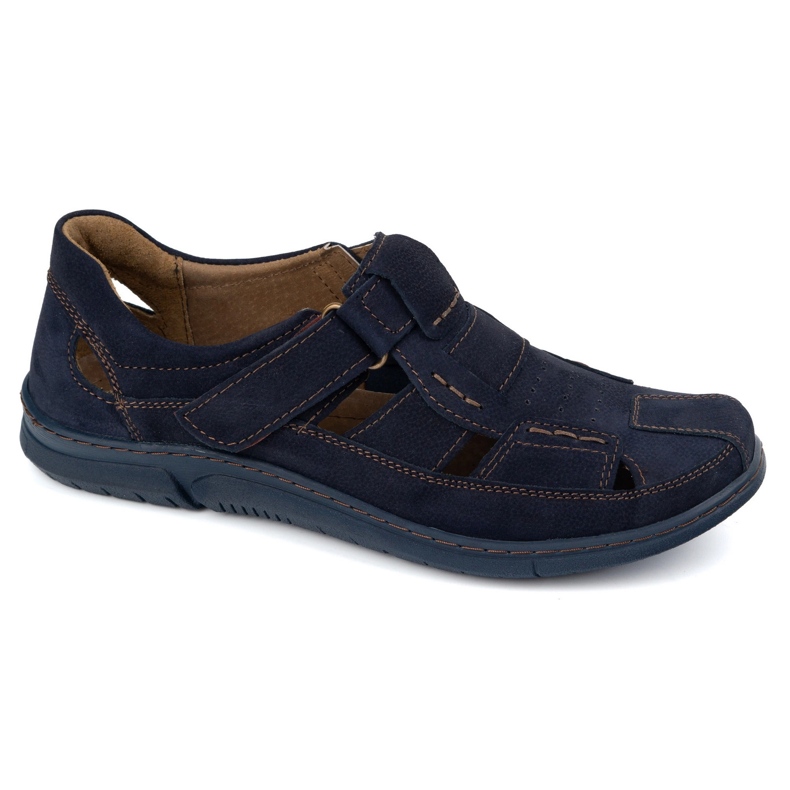 KOMODO Klettwälder Lederschuhe 937 Marineblau 1