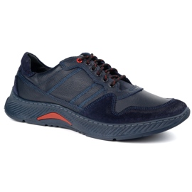 Olivier Herrenlederspitze -up Schuhe Sportstil 315GT Floter Floter blau 2