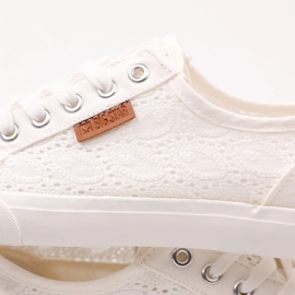 Big Star -Frauen -Sneaker mit Muster W274925 Weiß 2