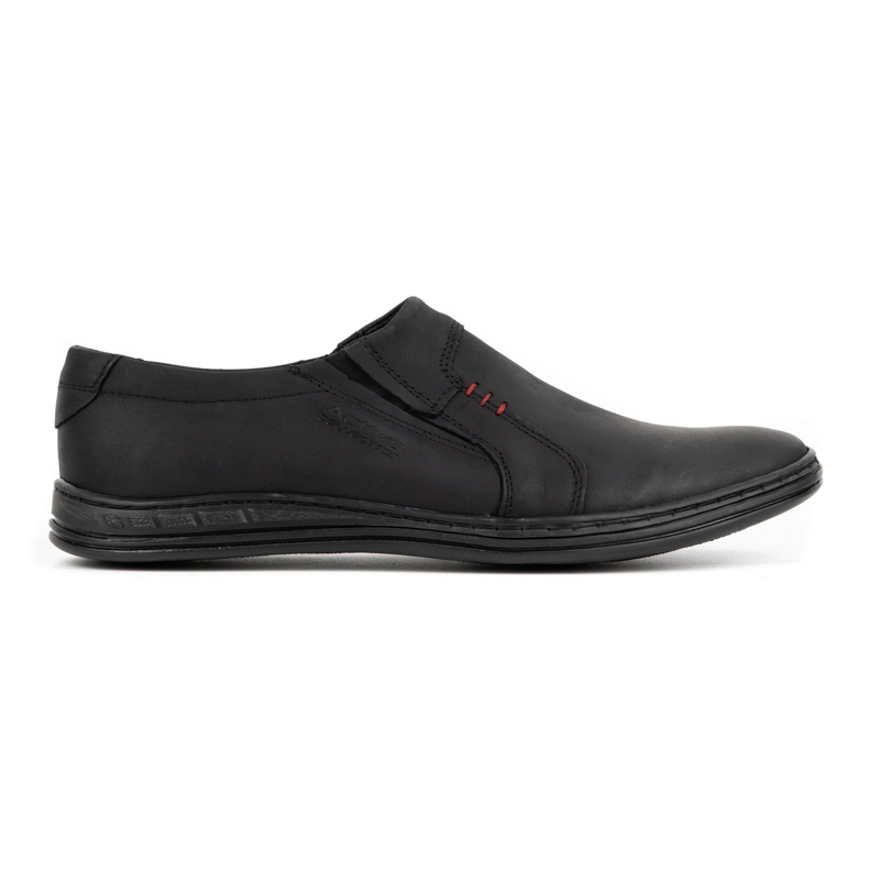 Polbut Herren-Slipper aus Leder 334N Plb schwarz 2