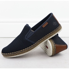 Herrenschuhe ESPADRILLES Navy Blue Rieker B5265-14 eingeführt blau 3