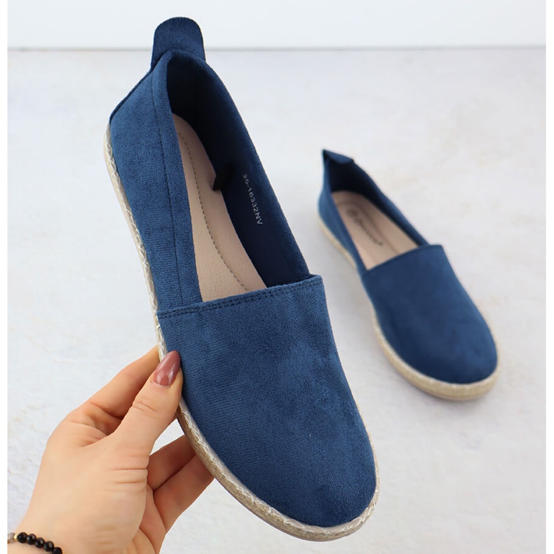 Frauen Espadrilles in Wildleder Marine Blue Potocki PY16332 eingeführt blau 1