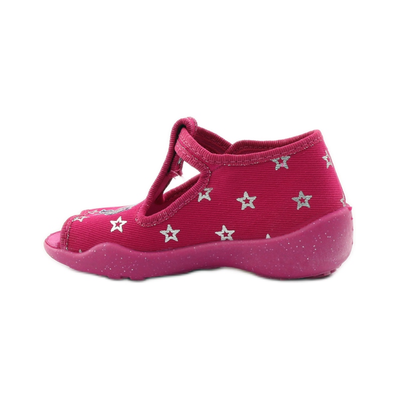 Befado Kinderschuhe Hausschuhe 213p102 rosa grau 2