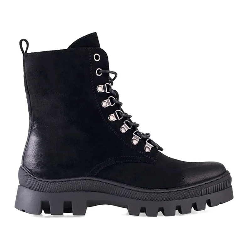 W. Potocki Schwarze Arbeitskleidung für Damen aus Wildleder von Potocki 2