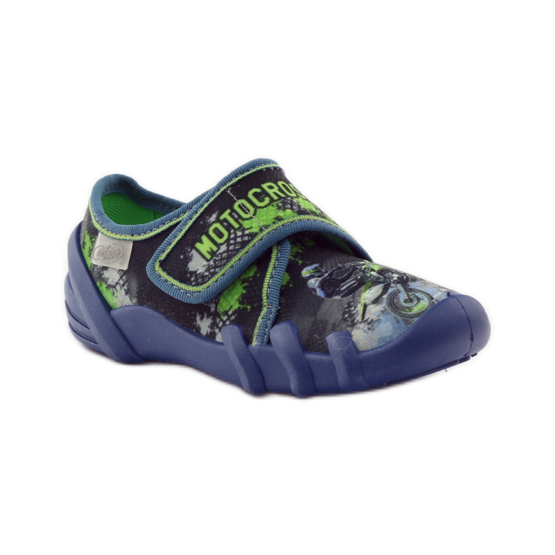 Befado Kinderschuhe Hausschuhe Turnschuhe 273x226 navy blau grün 1