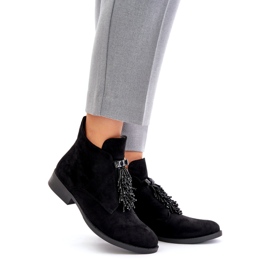 S.Barski Isolierte Frauenstiefel mit einem Reißverschluss S. Barski Hy42-715 Schwarz 1