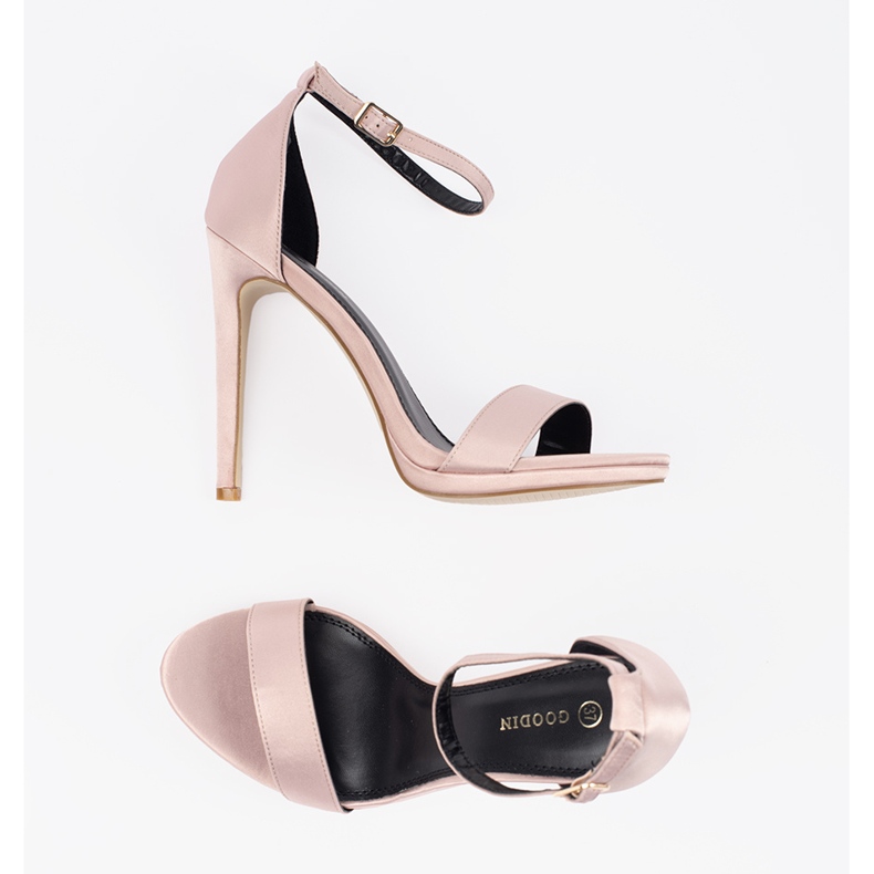 Shelovet Damen High Heel Sandalen rosa 2