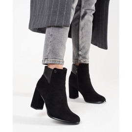 Goodin Schwarze Wildlederstiefeletten 2