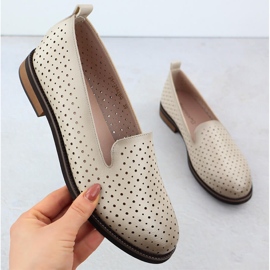 Frauen offene Schuhe Lords Beige Potocki SZ12592 1