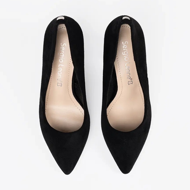Klassische Sergio Leone Pumps schwarz 2
