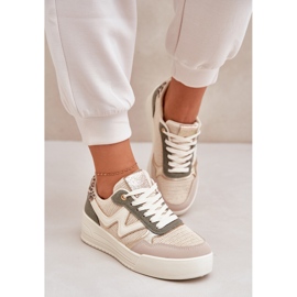 Frauen Sportschuhe auf der Plattform Leopard Leopard grün 5