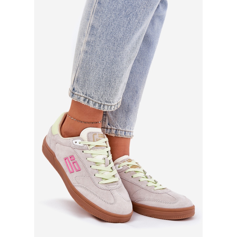 D.Franklin Wildledersportschuhe für Frauen D. Franklin DFSH387005 Truppen Weiß 1