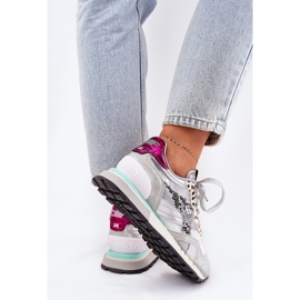 D.Franklin Sneakers Damen Sportschuhe D. Franklin DFSH378006 Silber silber- 7