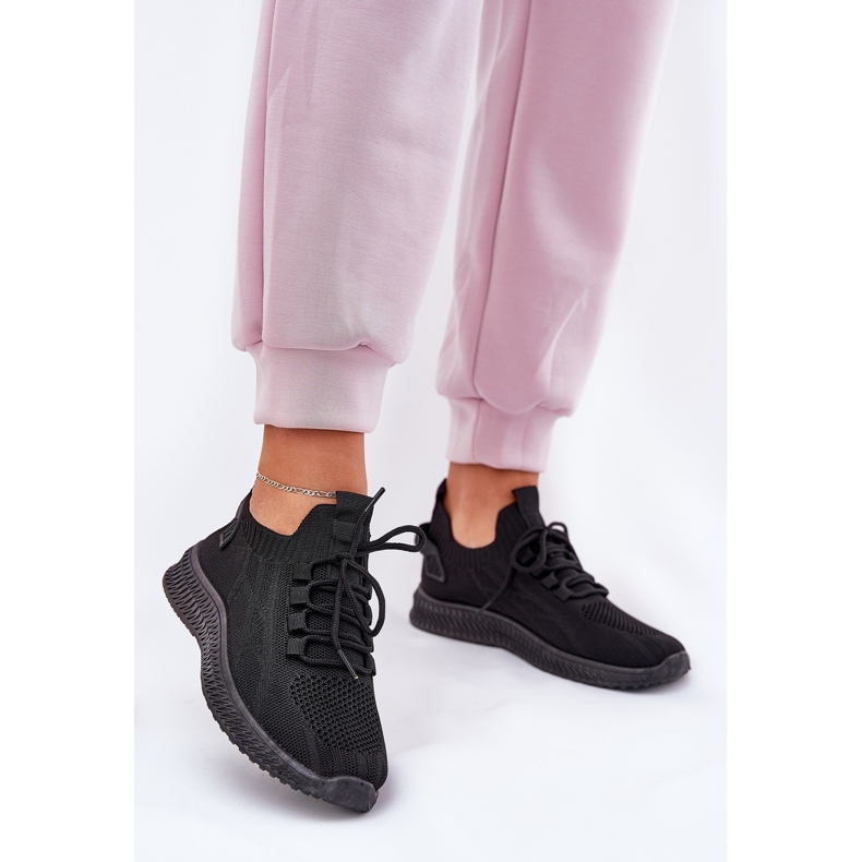 Schwarze Slip-On-Sportschuhe für Damen 2